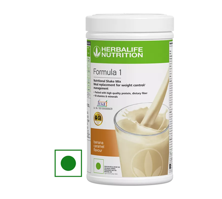 Herbalife® Nutritional Shake Mix (Formula-1) - Banana Caramel Flavour - Herbalife Independent Distributor